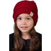 image:imageFunky Junque Toddler Winter Hat Ages 14 Soft Knit Beanie for Boys amp Girls Cozy Warm Kids Beanies for Cold WeatherRed