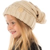 image:imageFunky Junque Toddler Winter Hats for Kids Ages 29 Chunky Cable Knit Slouchy Beanie Warm Ski Cap for Boys and GirlsBeige
