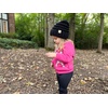 image:imageFunky Junque Toddler Winter Hats for Kids Ages 29 Chunky Cable Knit Slouchy Beanie Warm Ski Cap for Boys and GirlsBlack