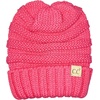 image:imageFunky Junque Toddler Winter Hats for Kids Ages 29 Chunky Cable Knit Slouchy Beanie Warm Ski Cap for Boys and GirlsCandy Pink