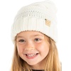 image:imageFunky Junque Toddler Winter Hats for Kids Ages 29 Chunky Cable Knit Slouchy Beanie Warm Ski Cap for Boys and GirlsIvory