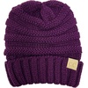 image:imageFunky Junque Toddler Winter Hats for Kids Ages 29 Chunky Cable Knit Slouchy Beanie Warm Ski Cap for Boys and GirlsPurple
