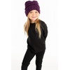 image:imageFunky Junque Toddler Winter Hats for Kids Ages 29 Chunky Cable Knit Slouchy Beanie Warm Ski Cap for Boys and GirlsPurple