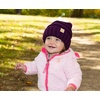 image:imageFunky Junque Toddler Winter Hats for Kids Ages 29 Chunky Cable Knit Slouchy Beanie Warm Ski Cap for Boys and GirlsPurple