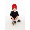 image:imageFunky Junque Toddler Winter Hats for Kids Ages 29 Chunky Cable Knit Slouchy Beanie Warm Ski Cap for Boys and GirlsRed