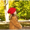 image:imageFunky Junque Toddler Winter Hats for Kids Ages 29 Chunky Cable Knit Slouchy Beanie Warm Ski Cap for Boys and GirlsRed