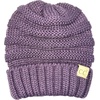 image:imageFunky Junque Toddler Winter Hats for Kids Ages 29 Chunky Cable Knit Slouchy Beanie Warm Ski Cap for Boys and GirlsViolet