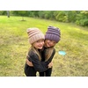 image:imageFunky Junque Toddler Winter Hats for Kids Ages 29 Chunky Cable Knit Slouchy Beanie Warm Ski Cap for Boys and GirlsViolet
