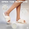 image:imageFunky Junque White Bridal Slippers Faux Fur Pearl Rhinestone Bride Slides  Plush faux fur slippers with rhinestone lettering for getting ready weddings bridal showers amp engagementsPearls White