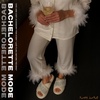 image:imageFunky Junque White Bridal Slippers Faux Fur Pearl Rhinestone Bride Slides  Plush faux fur slippers with rhinestone lettering for getting ready weddings bridal showers amp engagementsBride White