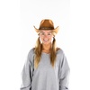 image:imageFunky Junque Wide Brim Cowboy Hat for Women with Decorative Band  Adjustable Fit Cowboy Hat with Sun Protection Concerts Festivals and Western for WomenCamel