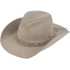 image:imageFunky Junque Wide Brim Cowboy Hat for Women with Decorative Band  Adjustable Fit Cowboy Hat with Sun Protection Concerts Festivals and Western for WomenSuede W Multi Thread Trim  Grey