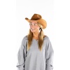 image:imageFunky Junque Wide Brim Cowboy Hat for Women with Decorative Band  Adjustable Fit Cowboy Hat with Sun Protection Concerts Festivals and Western for WomenCamel