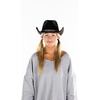 image:imageFunky Junque Wide Brim Cowboy Hat for Women with Decorative Band  Adjustable Fit Cowboy Hat with Sun Protection Concerts Festivals and Western for WomenBlack