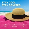 image:imageFunky Junque Wide Brim Panama Sun Hat Womens Packable Straw  Lightweight paper hat with adjustable drawstring for beach trips vacations summer getaways amp everyday wearSplit Back Bow  Natural