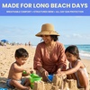 image:imageFunky Junque Wide Brim Panama Sun Hat Womens Packable Straw  Lightweight paper hat with adjustable drawstring for beach trips vacations summer getaways amp everyday wearTwisted Straw Rope Trim  Natural Mix