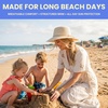 image:imageFunky Junque Wide Brim Panama Sun Hat Womens Packable Straw  Lightweight paper hat with adjustable drawstring for beach trips vacations summer getaways amp everyday wearTwisted Straw Rope Trim  Beige Mix