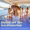 image:imageFunky Junque Wide Brim Panama Sun Hat Womens Packable Straw  Lightweight paper hat with adjustable drawstring for beach trips vacations summer getaways amp everyday wearTwisted Straw Rope Trim  Natural Mix