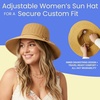 image:imageFunky Junque Wide Brim Panama Sun Hat Womens Packable Straw  Lightweight paper hat with adjustable drawstring for beach trips vacations summer getaways amp everyday wearTwisted Straw Rope Trim  Natural Mix