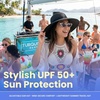 image:imageFunky Junque Wide Brim Panama Sun Hat Womens Packable Straw  Lightweight paper hat with adjustable drawstring for beach trips vacations summer getaways amp everyday wearRibbon Bow Trim  Black