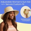 image:imageFunky Junque Wide Brim Panama Sun Hat Womens Packable Straw  Lightweight paper hat with adjustable drawstring for beach trips vacations summer getaways amp everyday wearTwisted Straw Rope Trim  Beige Mix