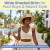 image:imageFunky Junque Wide Brim Panama Sun Hat Womens Packable Straw  Lightweight paper hat with adjustable drawstring for beach trips vacations summer getaways amp everyday wearTwisted Straw Rope Trim  Natural Mix