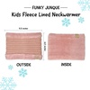 image:imageFunky Junque Winter Fleece Lined Neck Warmer Tube Scarf DoubleLayered Cold Weather Face Cover Gaiter Kids Boys Girls ToddlerIndi Pink