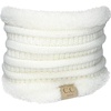 image:imageFunky Junque Winter Fleece Lined Neck Warmer Tube Scarf DoubleLayered Cold Weather Face Cover Gaiter Kids Boys Girls ToddlerIvory