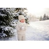 image:imageFunky Junque Winter Fleece Lined Neck Warmer Tube Scarf DoubleLayered Cold Weather Face Cover Gaiter Kids Boys Girls ToddlerIvory