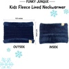 image:imageFunky Junque Winter Fleece Lined Neck Warmer Tube Scarf DoubleLayered Cold Weather Face Cover Gaiter Kids Boys Girls ToddlerNavy