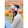 image:imageFunky Junque Womens FleeceLined Knit Headband  Confetti Ear Warmer for Winter Cozy Sherpa Interior Soft Stretch Fit  IvoryMultiColor Crochet  Hot Pink