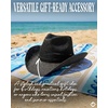 image:imageFunky Junque Womens Rhinestone Cowboy Hat  Lightweight Straw Cowboy Hat with Sun Protection Concerts Festivals and Western for WomenBlack