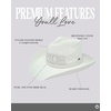 image:imageFunky Junque Womens Rhinestone Cowboy Hat  Lightweight Straw Cowboy Hat with Sun Protection Concerts Festivals and Western for WomenBride WhiteSilver
