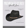 image:imageFunky Junque Womens Rhinestone Cowboy Hat  Lightweight Straw Cowboy Hat with Sun Protection Concerts Festivals and Western for WomenSequin  Black