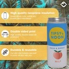 image:imageSlim Can Cooler  Tipsy by Noon  7 Pack  Insulated slim can cooler with funny designs for beach bachelorettes bridal showers pool parties amp girls weekendsMilf  Peach