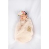 image:imageSoft Baby Blanket  Tie Dye  Dark GreyLight Grey  Soft baby blanket with large 30x35 inch size for snuggling sleeping crib naps strollers amp shower giftsDiagonal Basketweave Pattern  Beige