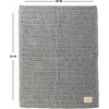 image:imageSoft Baby Blanket  Tie Dye  Dark GreyLight Grey  Soft baby blanket with large 30x35 inch size for snuggling sleeping crib naps strollers amp shower giftsRibbed Knit  Heather Grey