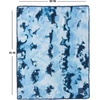 image:imageSoft Baby Blanket  Tie Dye  Dark GreyLight Grey  Soft baby blanket with large 30x35 inch size for snuggling sleeping crib naps strollers amp shower giftsTie Dye  NavyPale Blue
