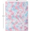 image:imageSoft Baby Blanket  Tie Dye  Dark GreyLight Grey  Soft baby blanket with large 30x35 inch size for snuggling sleeping crib naps strollers amp shower giftsTie Dye  Pale PinkPale Blue