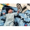image:imageSoft Baby Blanket  Tie Dye  Dark GreyLight Grey  Soft baby blanket with large 30x35 inch size for snuggling sleeping crib naps strollers amp shower giftsTie Dye  NavyPale Blue