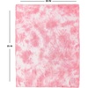 image:imageSoft Baby Blanket  Tie Dye  Dark GreyLight Grey  Soft baby blanket with large 30x35 inch size for snuggling sleeping crib naps strollers amp shower giftsTie Dye  Pale PinkWhite