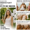 image:imageWhite Belt Bag with Pearl Lettering  Bride White  Waterresistant belt bag with pearl BRIDE lettering for bachelorette parties travel bridal showers amp honeymoonsBride White