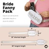 image:imageWhite Belt Bag with Pearl Lettering  Bride White  Waterresistant belt bag with pearl BRIDE lettering for bachelorette parties travel bridal showers amp honeymoonsBride White
