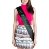image:imageBridal Party Sash  Ill Bring The  Alibi  Satin sashes with foil lettering for bachelorette weekends bridal showers bride tribe crews amp bridesmaid giftsIll Bring the  Boujee BlackKelly Green