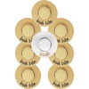 image:imageFunky Junque 8 Pack Bridal Sun Hats  1 Bride White 7 Bride Tribe