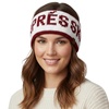 image:imageFunky Junque Aprs Ski Ear Warmer Headband  Cozy Winter Knit Headwrap for Women Running Skiing ColdWeather Head Wrap  Ivory Black LetteringIvory Burgundy