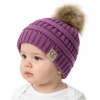 Lavender - Faux Fur Pom