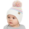 Striped Earflap - Ivory/Multicolor