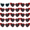 image:imageFunky Junque Bachelorette Party Heart Shaped Sunglasses Bundle  15 Pack  1 White amp 14 Red