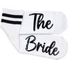 image:imageFunky Junque Bride Crew Socks Bachelorette Wedding Party Gift  Soft crewlength bride socks with chic bridal design for bachelorette parties spa days showers amp weddingsThe Bride White